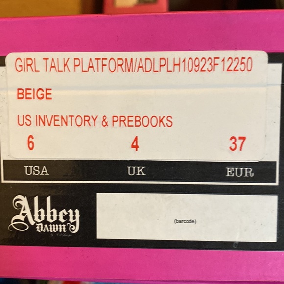 Abbey Dawn by Avril Lavigne Girl Talk Platform Shoes - Picture 6 of 6